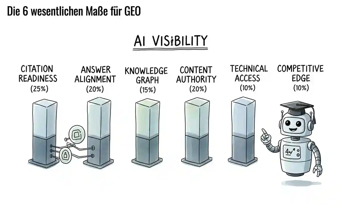 6 SEO GEO Faktoren zum GEO Audit von GEO AI Visibility